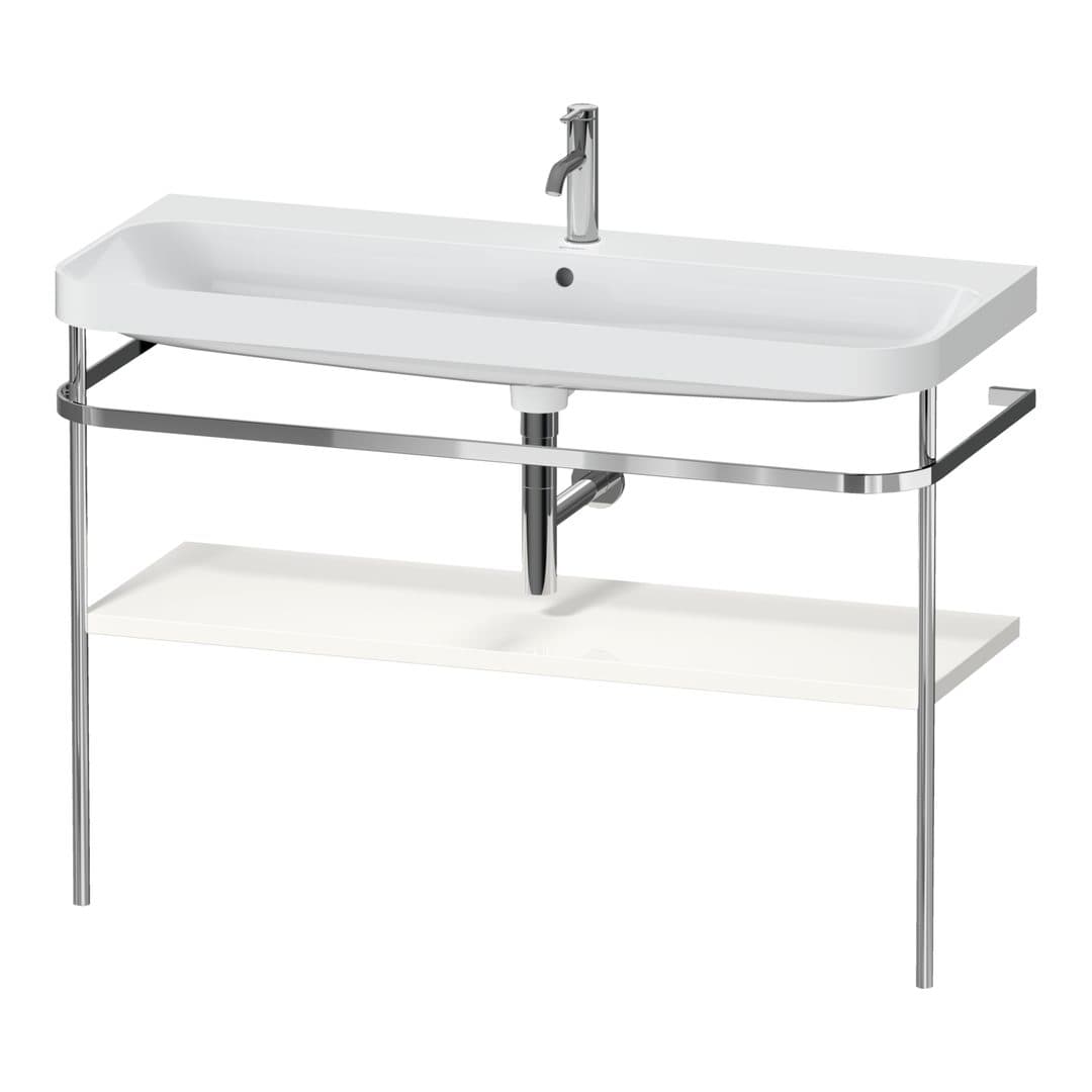 Duravit Happy D.2 – Βάση Νιπτήρα – 1175 mm, με νιπτήρα, νιπτήρας κέντρο, έκδοση O, μοντέλο HP4839 – White High Gloss, Decor (HP4839O22220000)