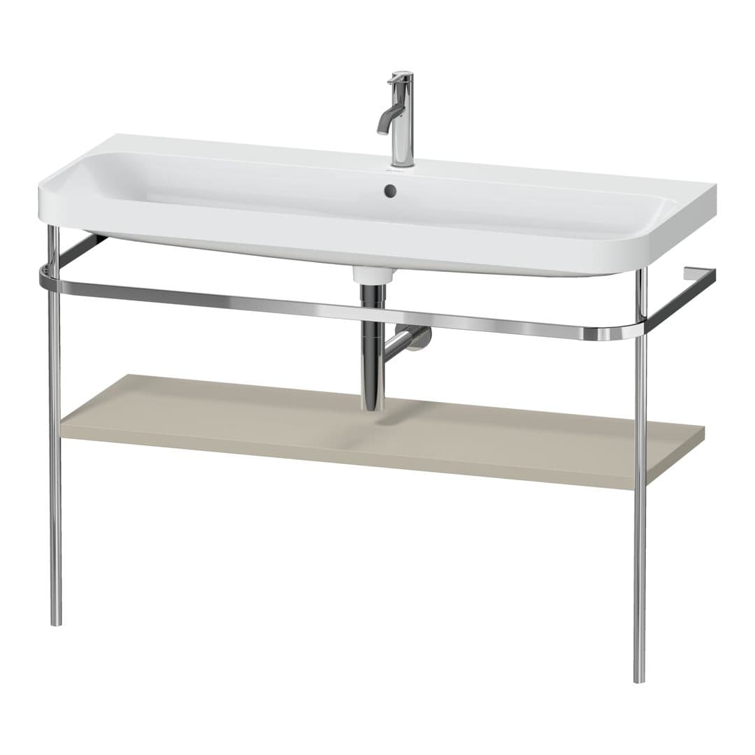 Duravit Happy D.2 – Βάση Νιπτήρα – 1175 mm, με νιπτήρα, νιπτήρας κέντρο, έκδοση O, μοντέλο HP4839 – Taupe Satin Matt, Lacquer (HP4839O60600000)