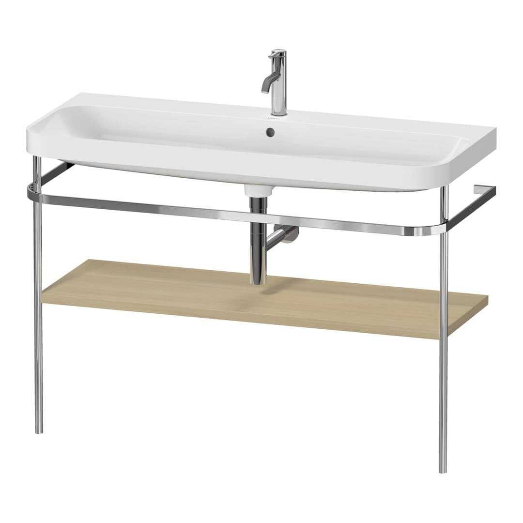 Duravit Happy D.2 – Βάση Νιπτήρα – 1175 mm, με νιπτήρα, νιπτήρας κέντρο, έκδοση O, μοντέλο HP4839 – Mediterranean oak Matt, Real wood veneer (HP4839O71710000)