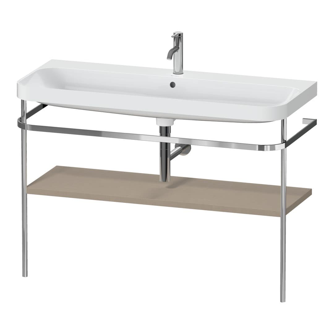 Duravit Happy D.2 – Βάση Νιπτήρα – 1175 mm, με νιπτήρα, νιπτήρας κέντρο, έκδοση O, μοντέλο HP4839 – Linen Matt, Decor (HP4839O75750000)