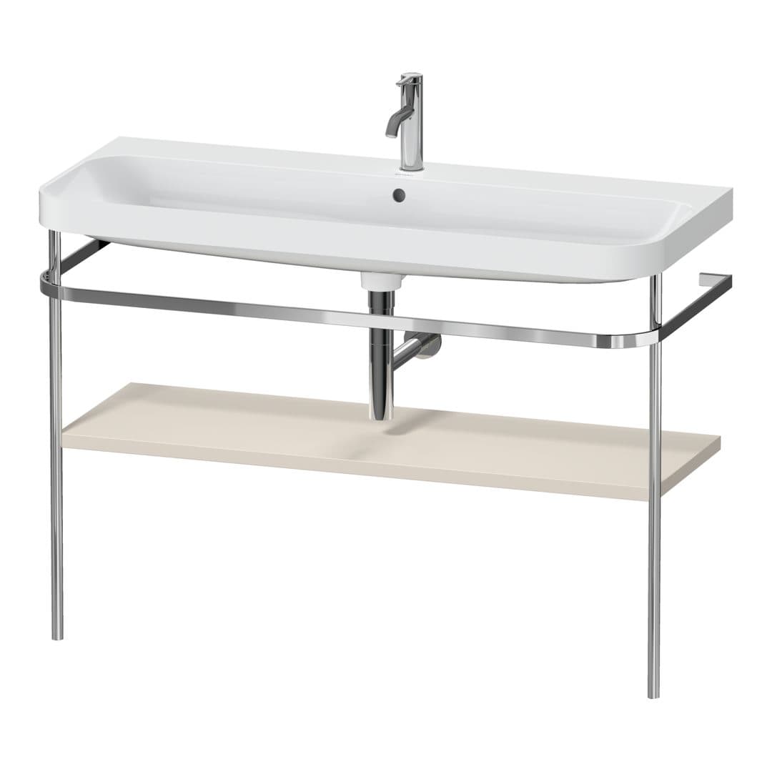 Duravit Happy D.2 – Βάση Νιπτήρα – 1175 mm, με νιπτήρα, έκδοση O, μοντέλο HP4839 – Taupe Super Matt, Decor (HP4839O83830000)