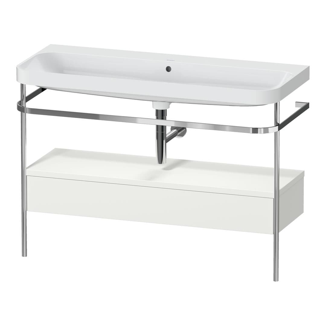 Duravit Happy D.2 – Βάση Νιπτήρα – 1175 mm, με νιπτήρα, με συρτάρι, 1 συρτάρι, νιπτήρας κέντρο, έκδοση N, μοντέλο HP4844 – Nordic white Satin Matt, Lacquer (HP4844N39390000)