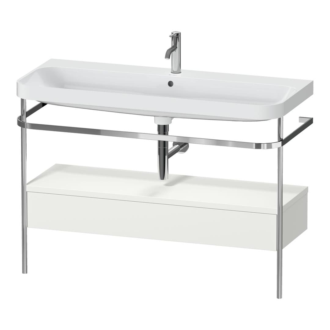 Duravit Happy D.2 – Βάση Νιπτήρα – 1175 mm, με νιπτήρα, με συρτάρι, 1 συρτάρι, νιπτήρας κέντρο, έκδοση O, μοντέλο HP4844 – Nordic white Satin Matt, Lacquer (HP4844O39390000)