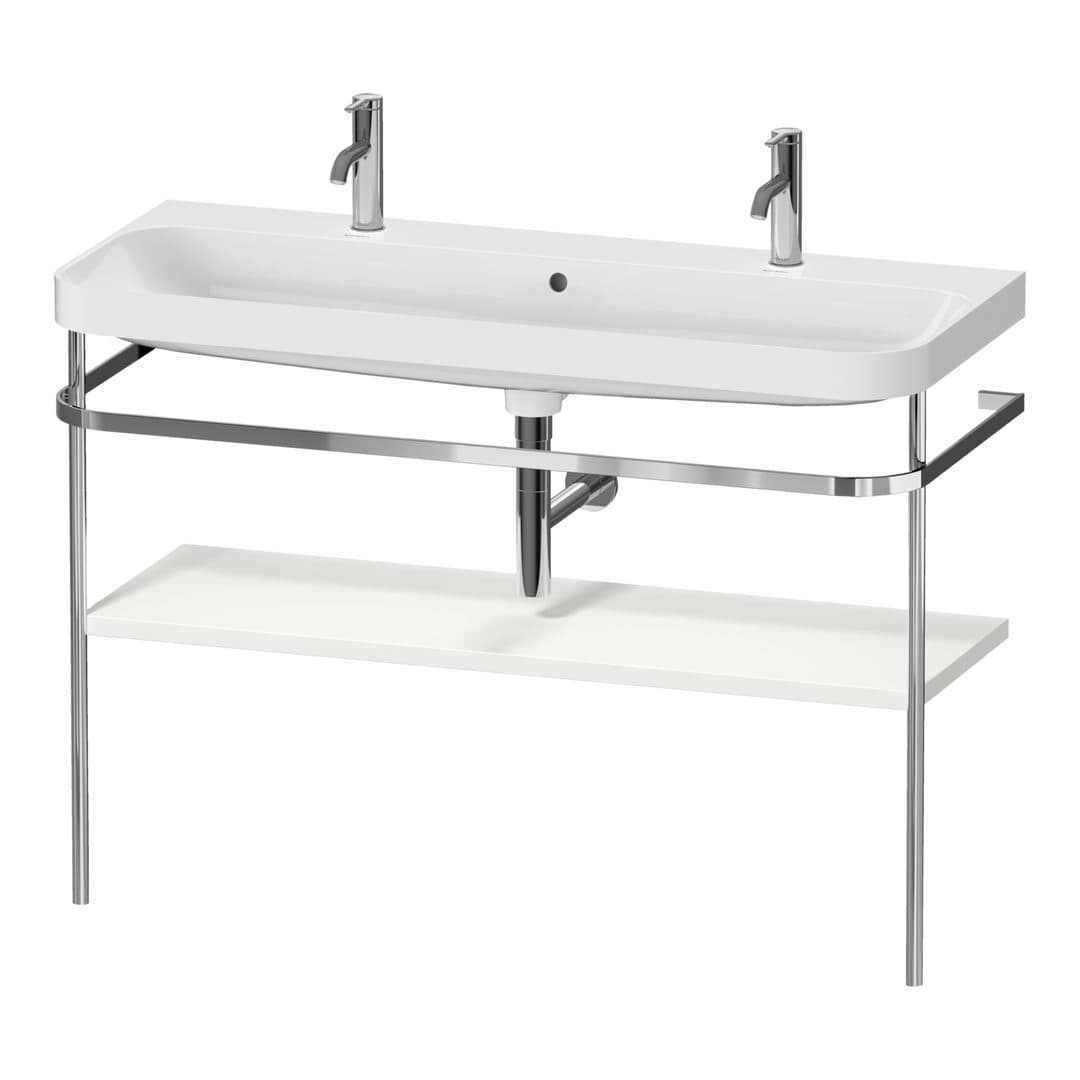 Duravit Happy D.2 – Βάση Νιπτήρα – 1175 mm, με νιπτήρα, νιπτήρας κέντρο, έκδοση O, μοντέλο HP4849 – Nordic white Satin Matt, Lacquer (HP4849O39390000)