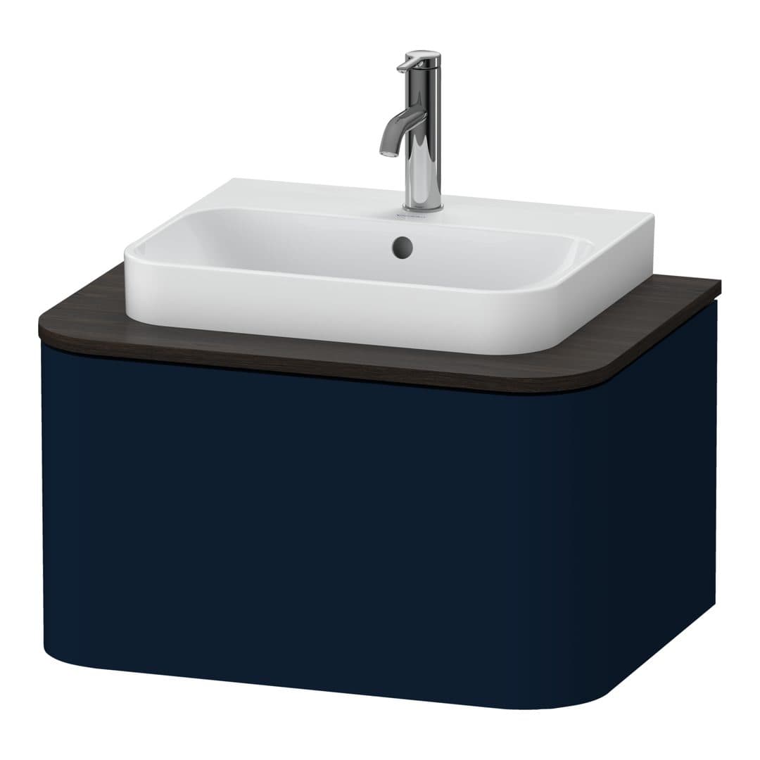 Duravit Happy D.2 – Έπιπλο Νιπτήρα – 650 mm, για κονσόλα, 1 συρτάρι, νιπτήρας κέντρο – Night blue Satin Matt, Lacquer (HP494009898)