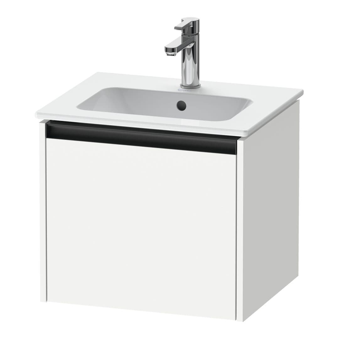 Duravit Ketho.2 – Έπιπλο Νιπτήρα – 510 mm, 1 συρτάρι, νιπτήρας κέντρο – White Matt, Decor (K25061018180000)
