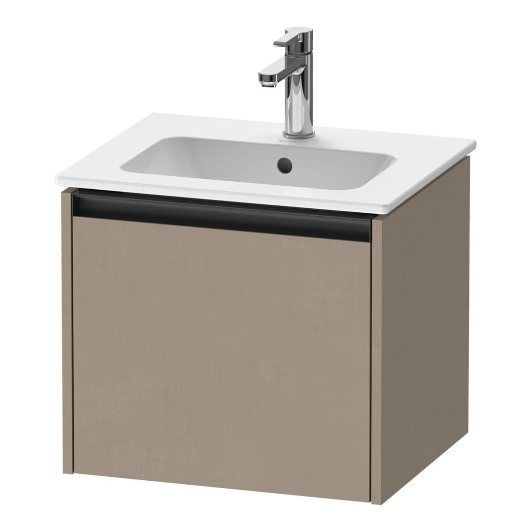 Duravit Ketho.2 – Έπιπλο Νιπτήρα – 510 mm, 1 συρτάρι, νιπτήρας κέντρο – Linen Matt, Decor (K25061075750000)