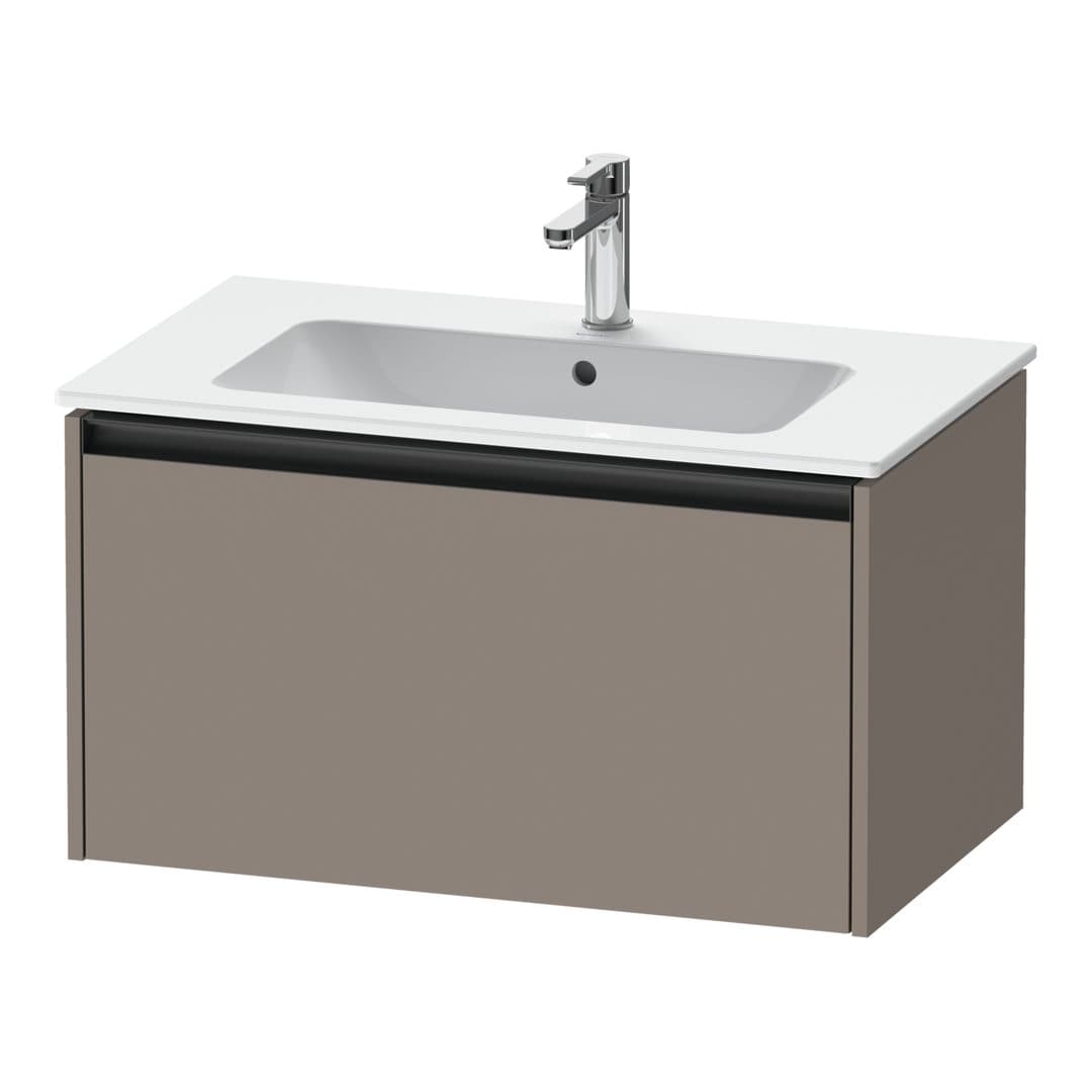 Duravit Ketho.2 – Έπιπλο Νιπτήρα – 810 mm, 1 συρτάρι – Basalte Matt, Decor (K25063043430000)