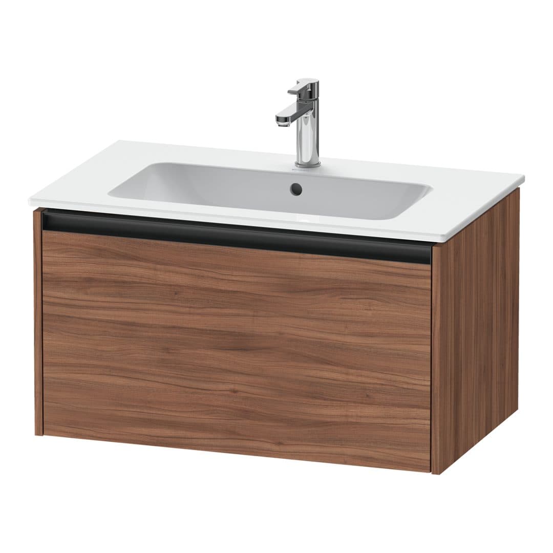 Duravit Ketho.2 – Έπιπλο Νιπτήρα – 810 mm, 1 συρτάρι – Walnut Matt, Decor (K25063079790000)