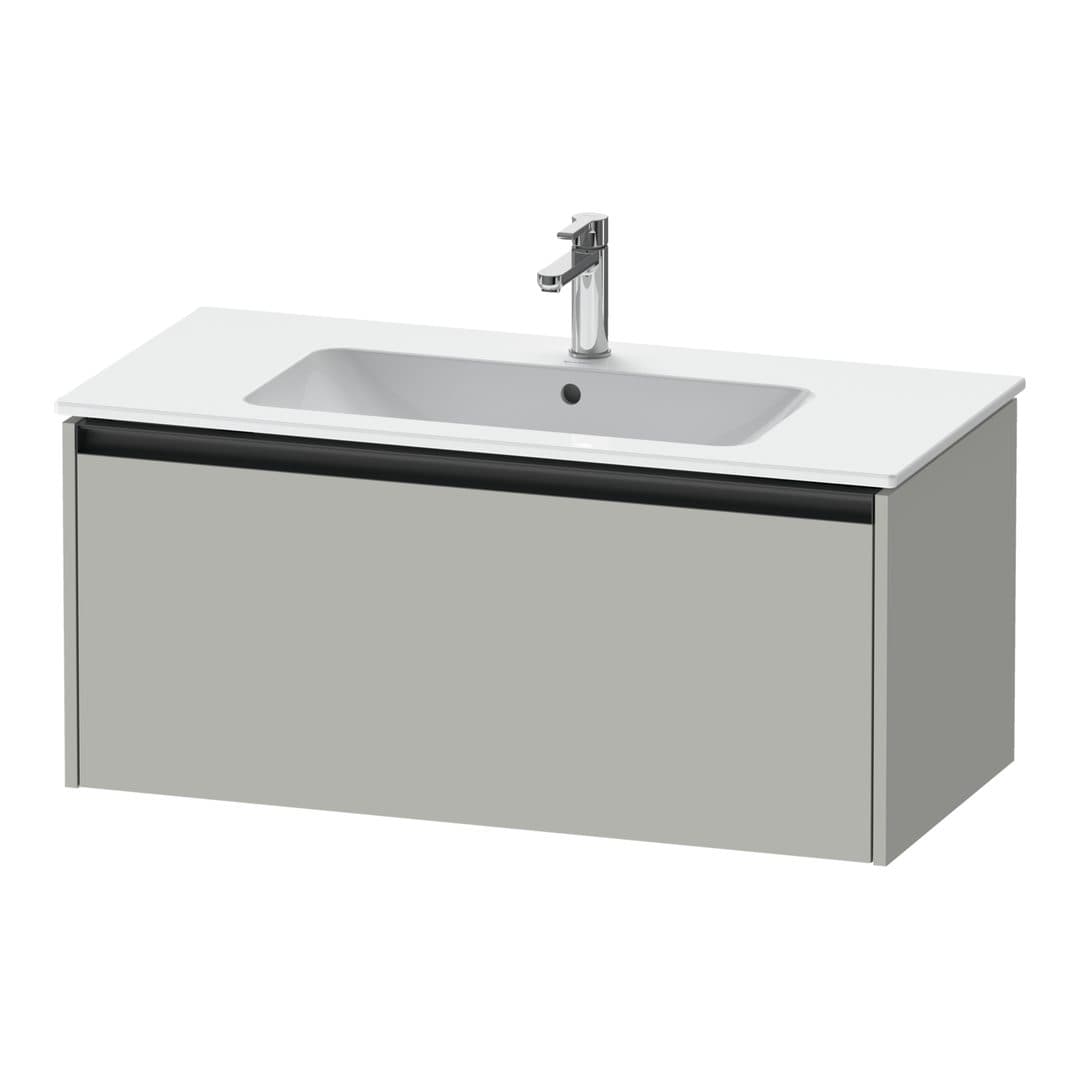 Duravit Ketho.2 – Έπιπλο Νιπτήρα – 1010 mm, 1 συρτάρι, νιπτήρας κέντρο – Concrete grey Matt, Decor (K25064007070000)
