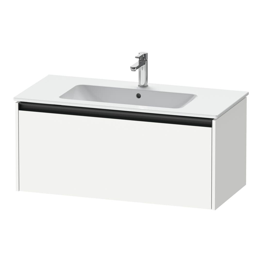 Duravit Ketho.2 – Έπιπλο Νιπτήρα – 1010 mm, 1 συρτάρι, νιπτήρας κέντρο – White Matt, Decor (K25064018180000)
