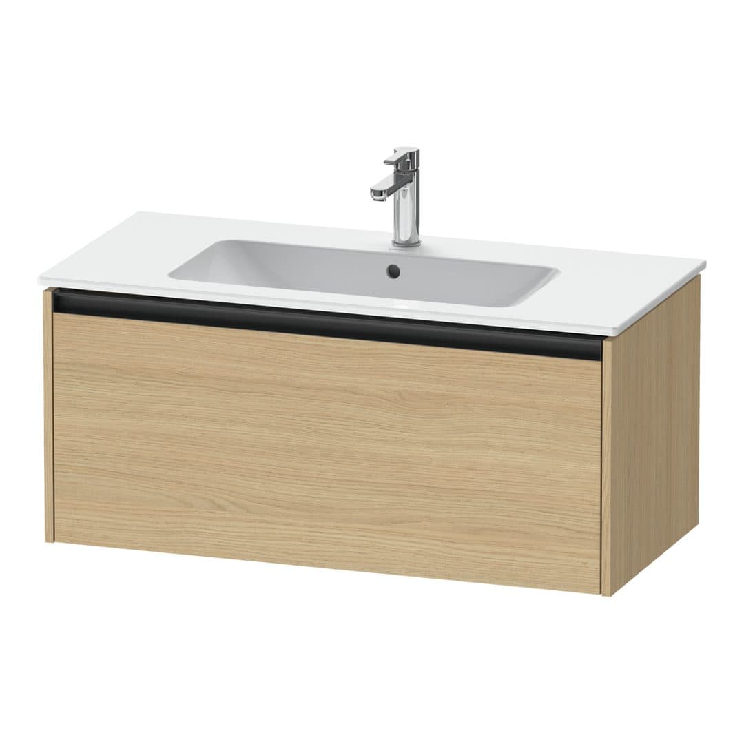Duravit Ketho.2 – Έπιπλο Νιπτήρα – 1010 mm, 1 συρτάρι, νιπτήρας κέντρο – Natural oak, Decor (K25064030300000)