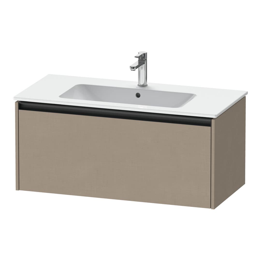 Duravit Ketho.2 – Έπιπλο Νιπτήρα – 1010 mm, 1 συρτάρι, νιπτήρας κέντρο – Linen Matt, Decor (K25064075750000)