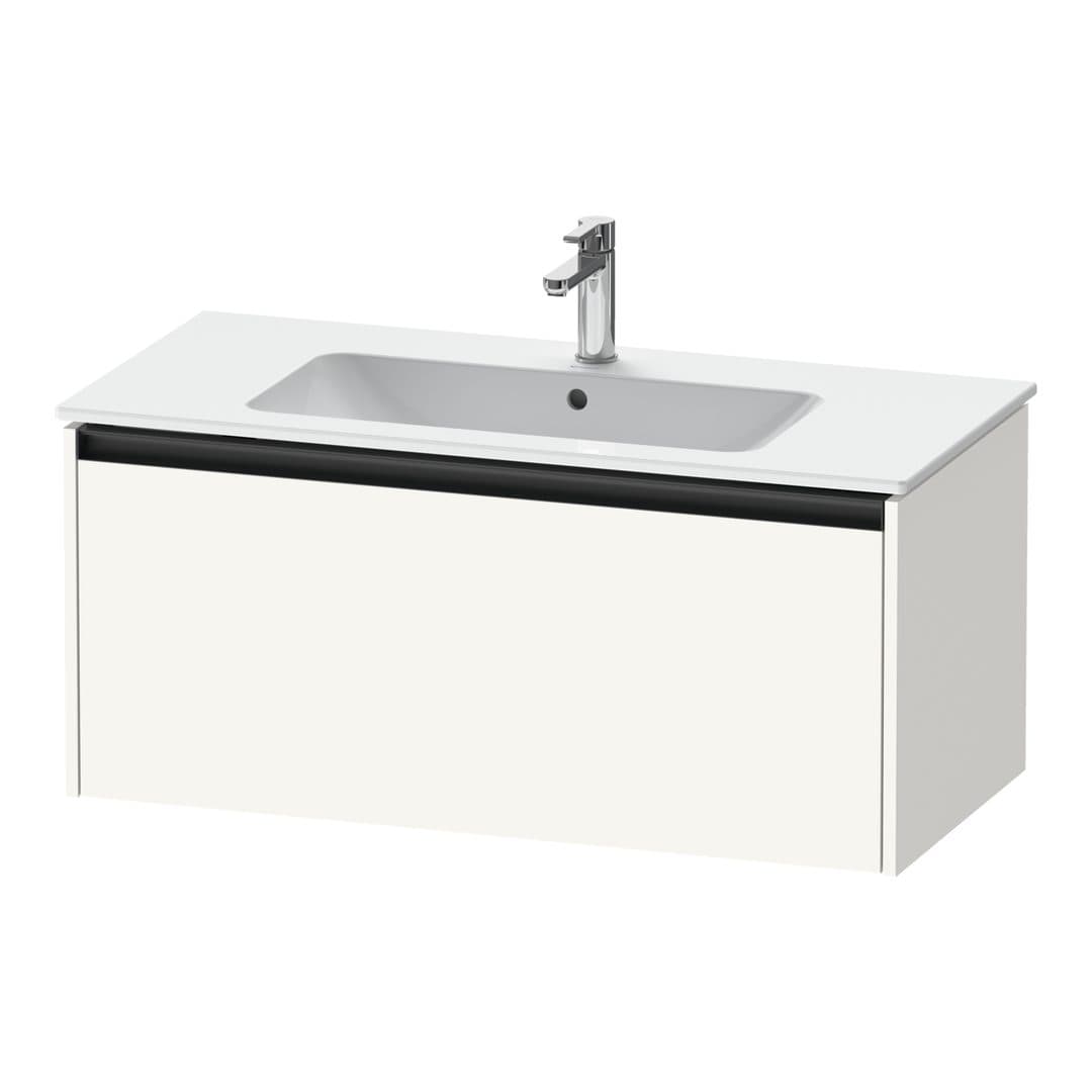 Duravit Ketho.2 – Έπιπλο Νιπτήρα – 1010 mm, 1 συρτάρι, νιπτήρας κέντρο – White Super Matt, Decor (K25064084840000)