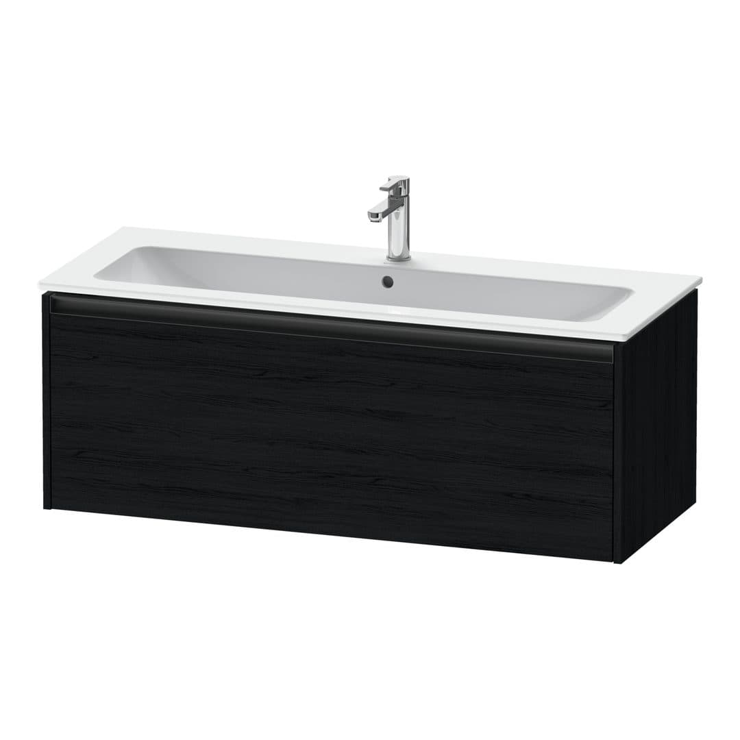 Duravit Ketho.2 – Έπιπλο Νιπτήρα – 1210 mm, 1 συρτάρι, νιπτήρας κέντρο – Black oak Matt, Decor (K25065016160000)