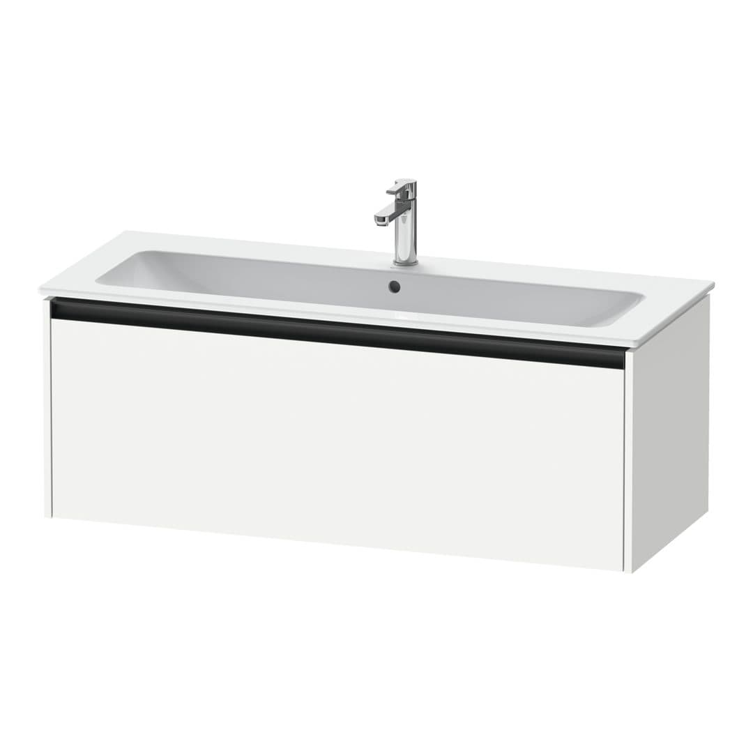 Duravit Ketho.2 – Έπιπλο Νιπτήρα – 1210 mm, 1 συρτάρι, νιπτήρας κέντρο – White Matt, Decor (K25065018180000)