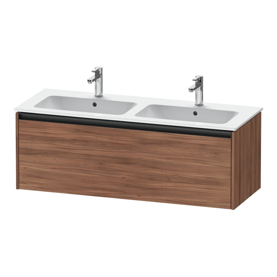Duravit Ketho.2 – Έπιπλο Νιπτήρα – 1280 mm, 1 συρτάρι – Walnut Matt, Decor (K25066079790000)