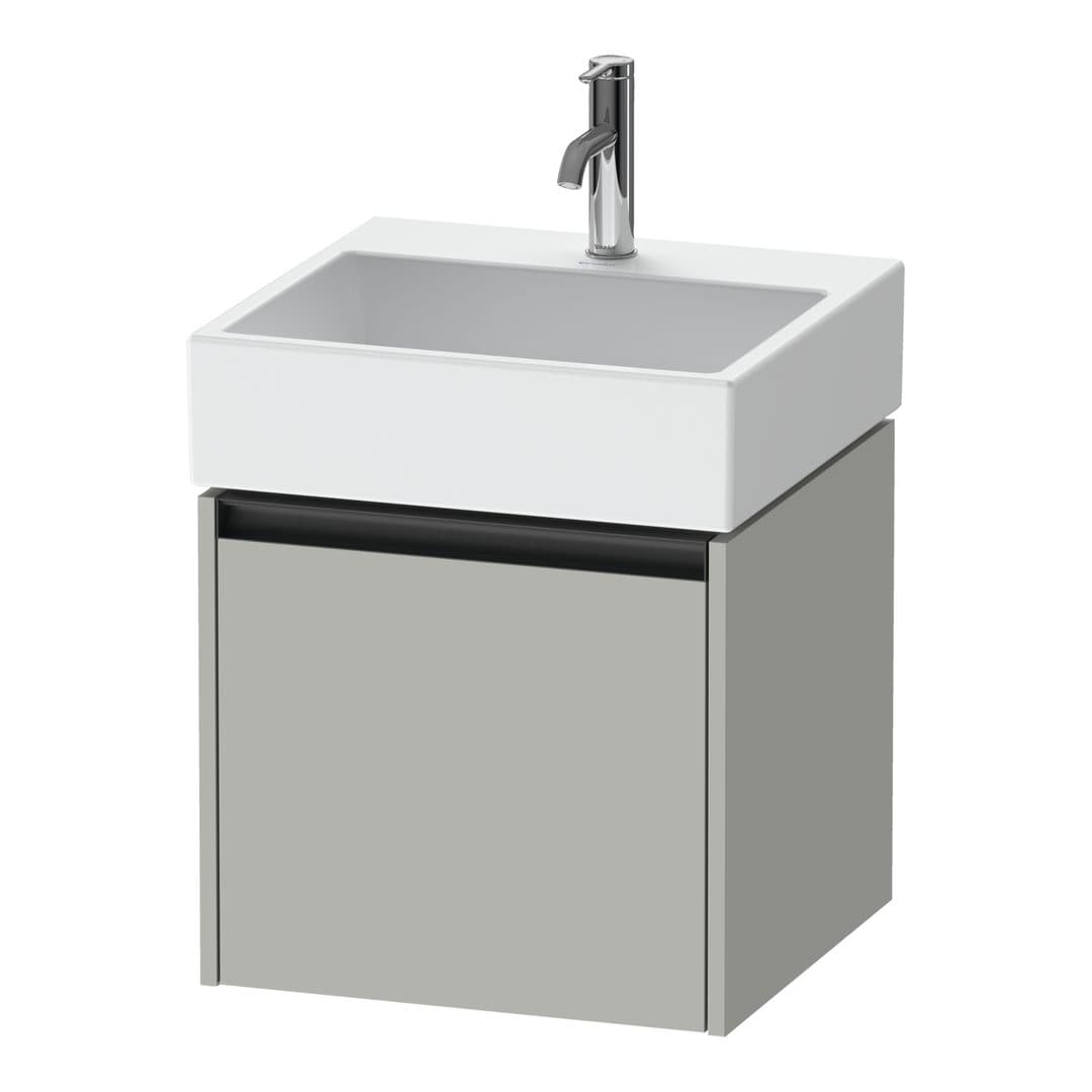 Duravit Ketho.2 – Έπιπλο Νιπτήρα – 484 mm, 1 συρτάρι, νιπτήρας κέντρο, 484 x 460 x 440 mm – Concrete grey Matt, Decor (K25074007070000)
