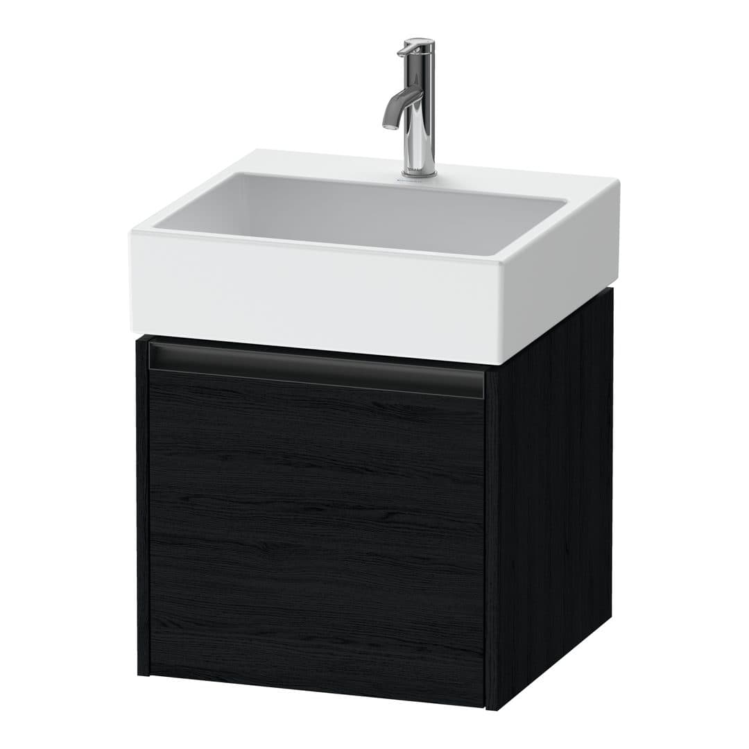 Duravit Ketho.2 – Έπιπλο Νιπτήρα – 484 mm, 1 συρτάρι, νιπτήρας κέντρο, 484 x 460 x 440 mm – Black oak Matt, Decor (K25074016160000)