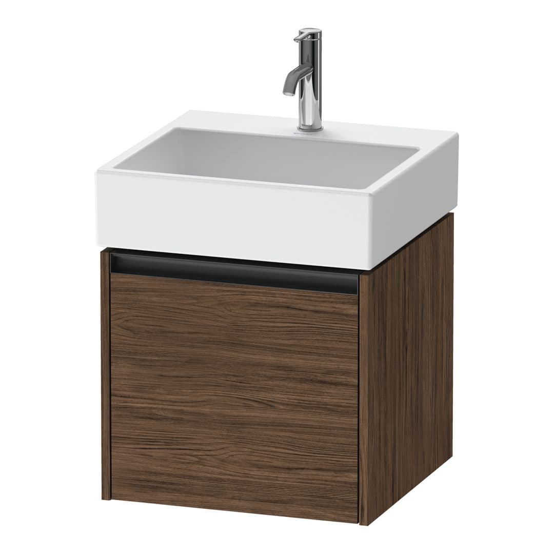 Duravit Ketho.2 – Έπιπλο Νιπτήρα – 484 mm, 1 συρτάρι, νιπτήρας κέντρο, 484 x 460 x 440 mm – Walnut dark Matt, Decor (K25074021210000)