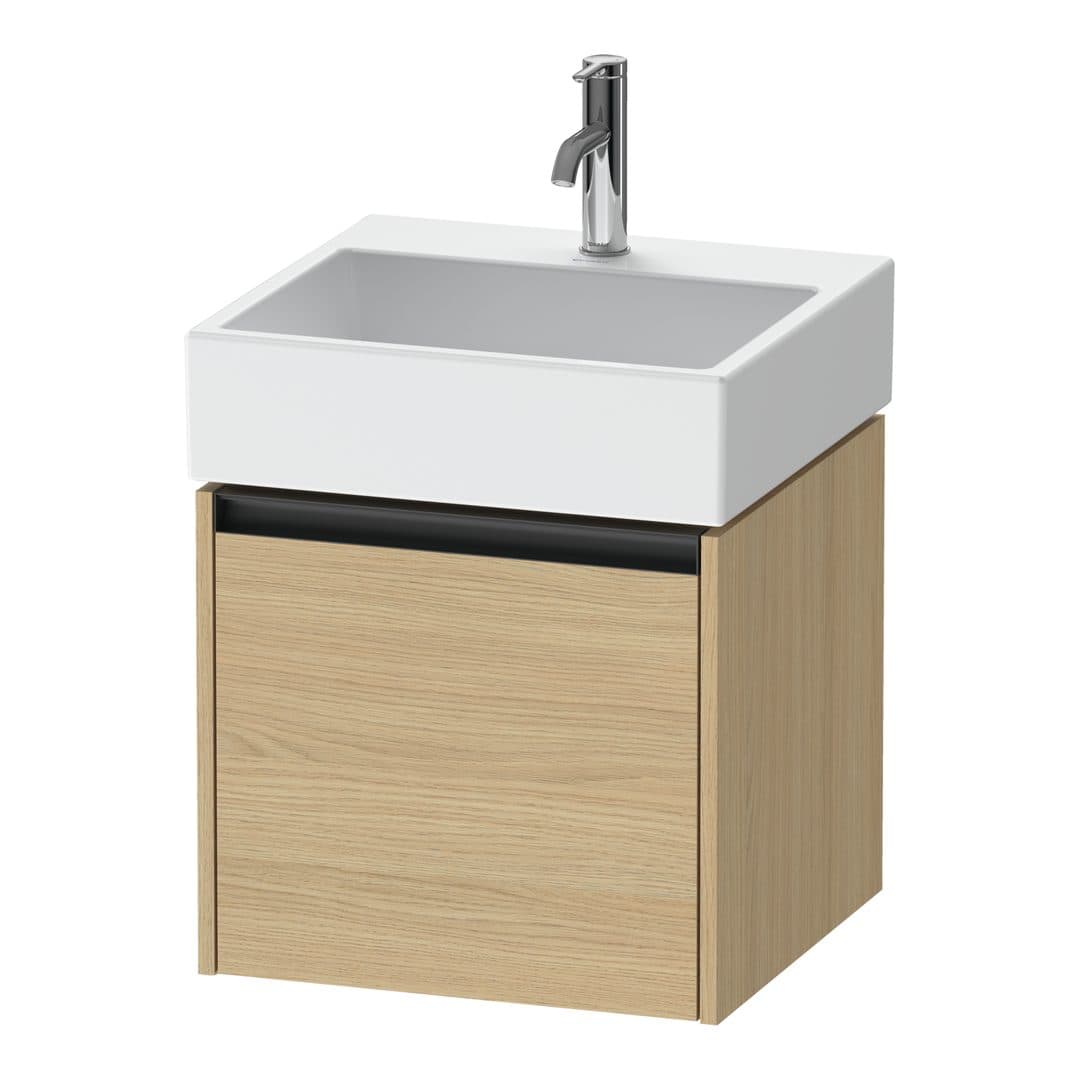 Duravit Ketho.2 – Έπιπλο Νιπτήρα – 484 mm, 1 συρτάρι, νιπτήρας κέντρο, 484 x 460 x 440 mm – Natural oak, Decor (K25074030300000)
