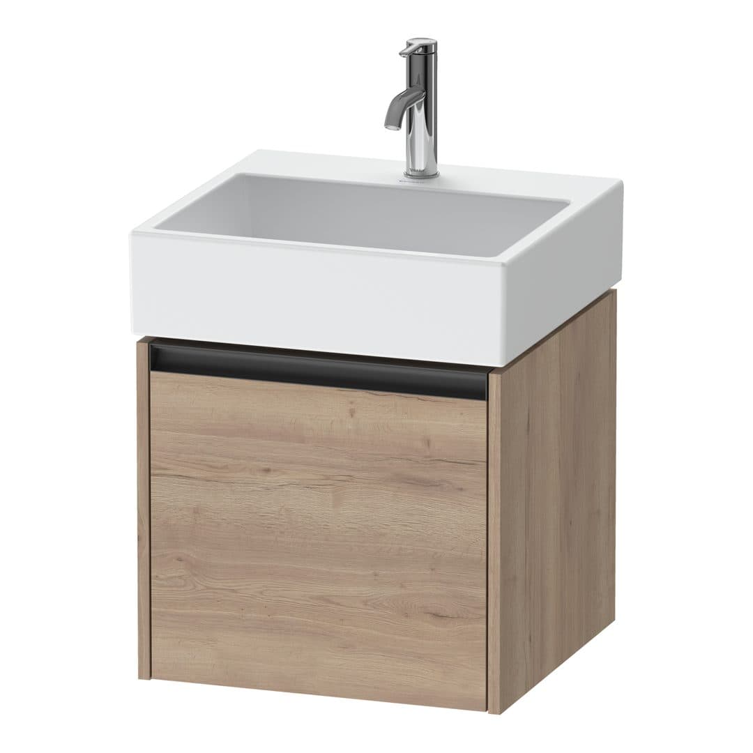Duravit Ketho.2 – Έπιπλο Νιπτήρα – 484 mm, 1 συρτάρι, νιπτήρας κέντρο, 484 x 460 x 440 mm – Marbled Oak Matt, Decor (K25074055550000)