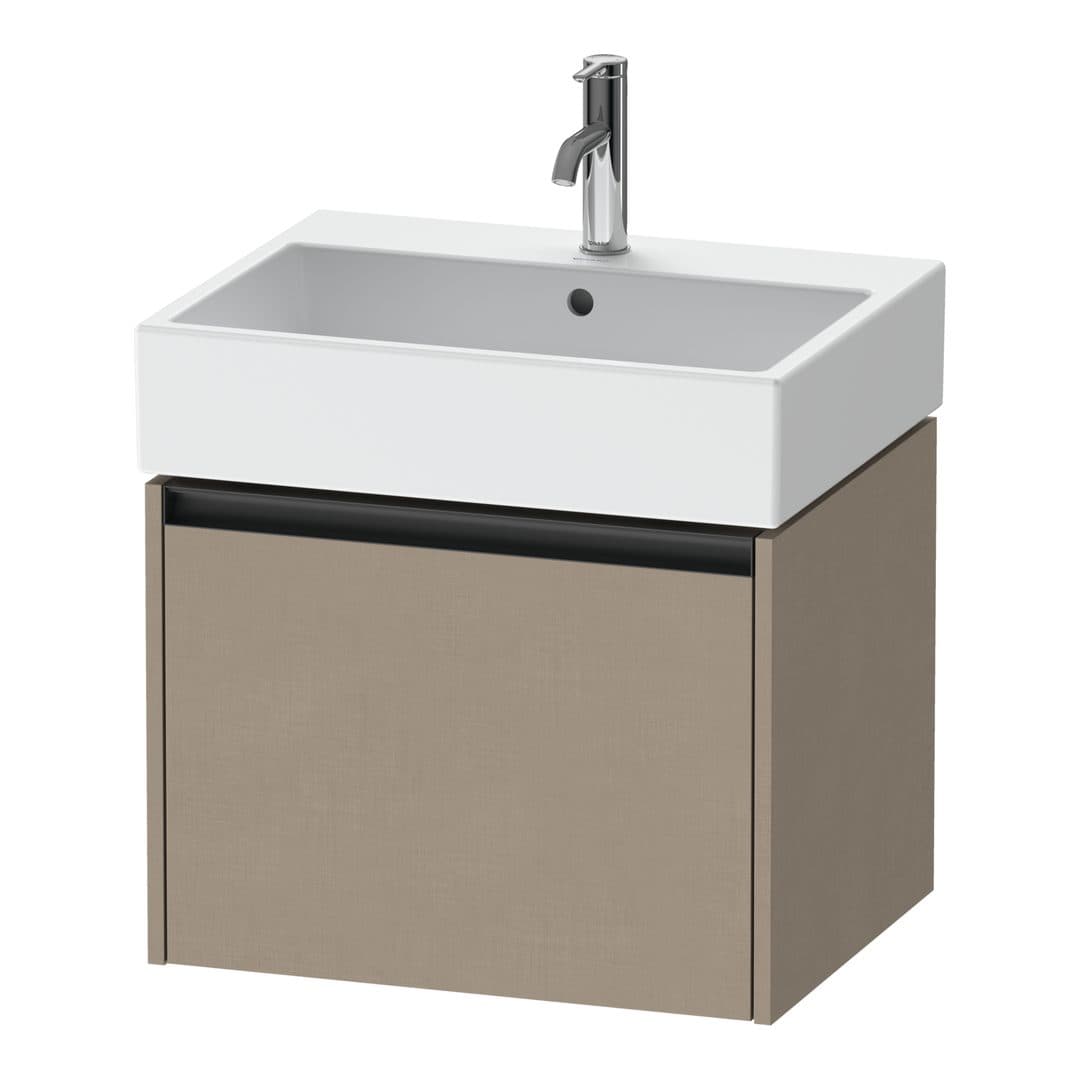 Duravit Ketho.2 – Έπιπλο Νιπτήρα – 584 mm, 1 συρτάρι, νιπτήρας κέντρο, 584 x 460 x 440 mm – Linen Matt, Decor (K25075075750000)