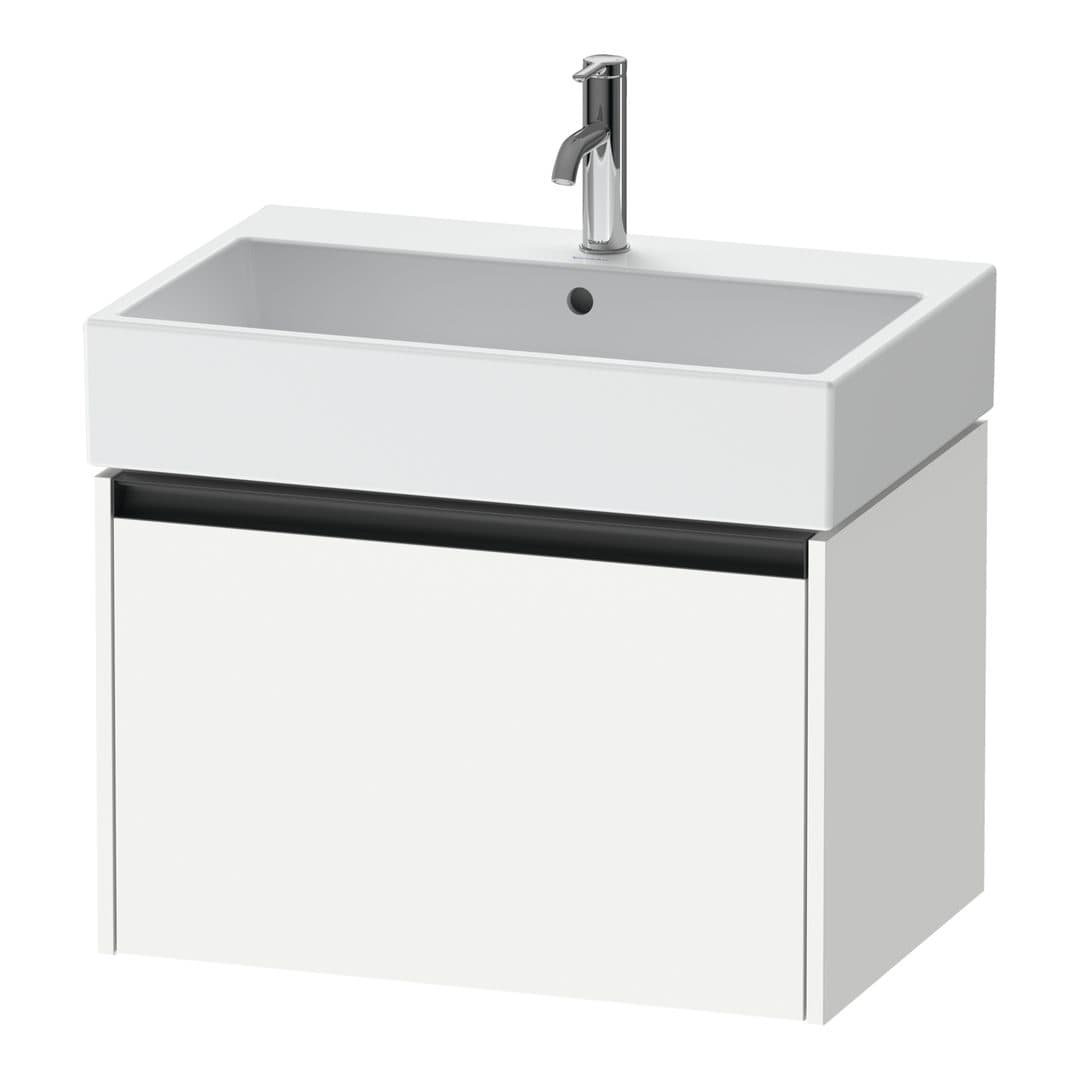 Duravit Ketho.2 – Έπιπλο Νιπτήρα – 684 mm, 1 συρτάρι, νιπτήρας κέντρο – White Matt, Decor (K25076018180000)