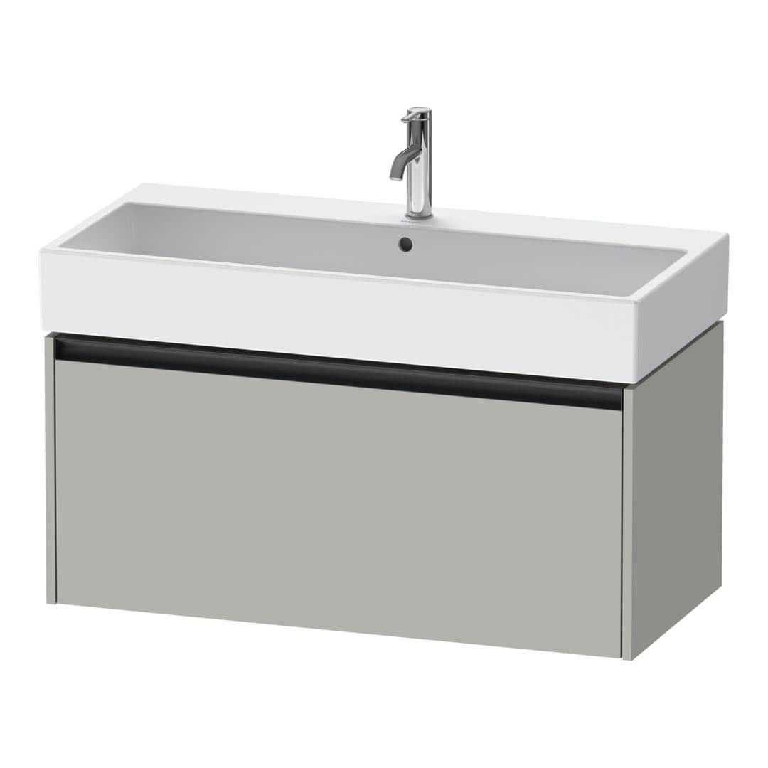 Duravit Ketho.2 – Έπιπλο Νιπτήρα – 984 mm, 1 συρτάρι, νιπτήρας κέντρο, 984 x 460 x 440 mm – Concrete grey Matt, Decor (K25078007070000)