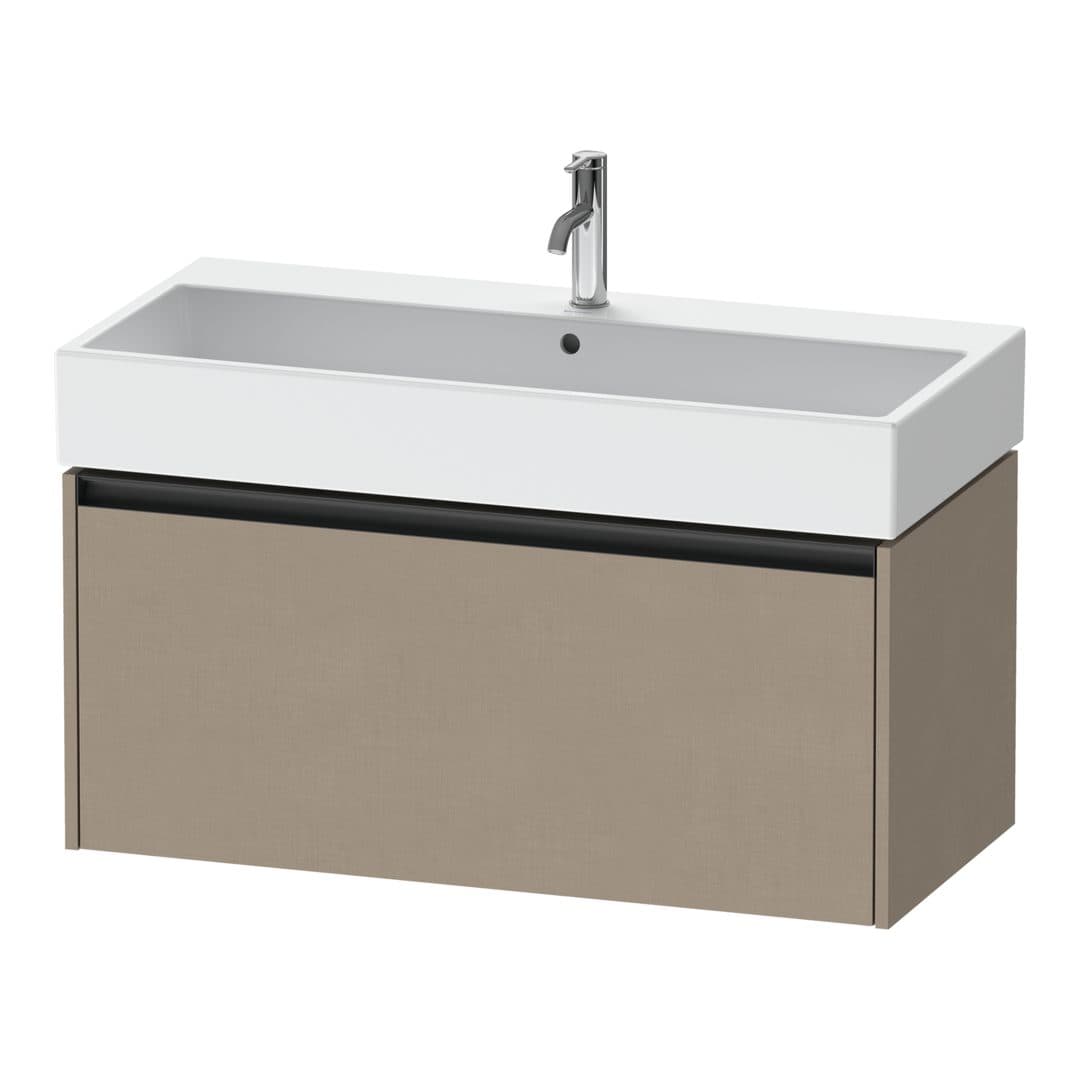 Duravit Ketho.2 – Έπιπλο Νιπτήρα – 984 mm, 1 συρτάρι, νιπτήρας κέντρο, 984 x 460 x 440 mm – Linen Matt, Decor (K25078075750000)