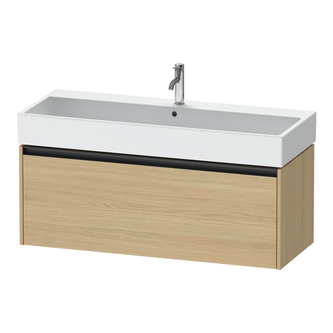 Duravit Ketho.2 – Έπιπλο Νιπτήρα – 1184 mm, 1 συρτάρι, νιπτήρας κέντρο – Natural oak, Decor (K25079030300000)