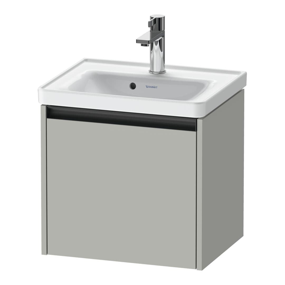Duravit Ketho.2 – Έπιπλο Νιπτήρα – 484 mm, 1 συρτάρι, νιπτήρας κέντρο, 484 x 375 x 440 mm – Concrete grey Matt, Decor (K25080007070000)