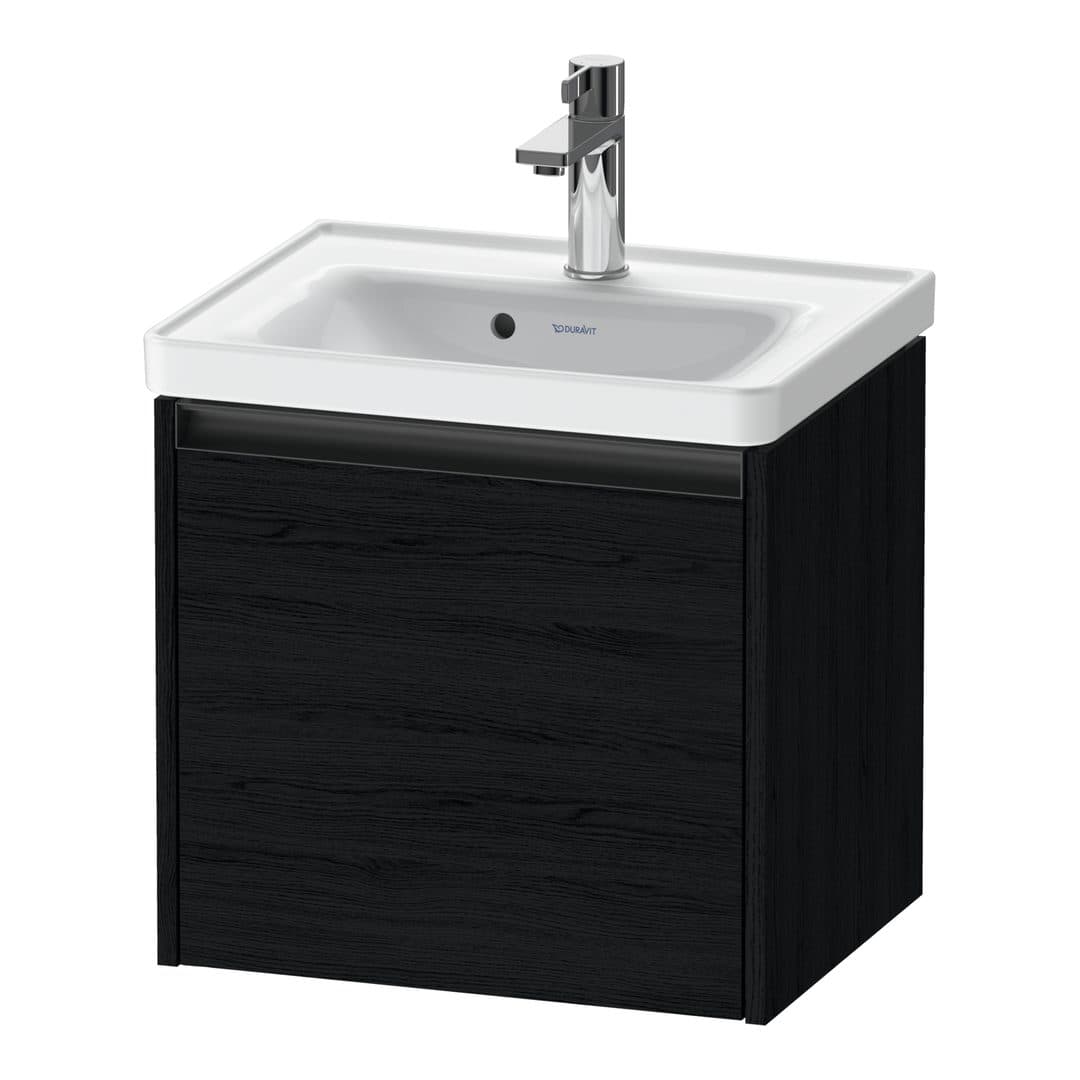 Duravit Ketho.2 – Έπιπλο Νιπτήρα – 484 mm, 1 συρτάρι, νιπτήρας κέντρο, 484 x 375 x 440 mm – Black oak Matt, Decor (K25080016160000)