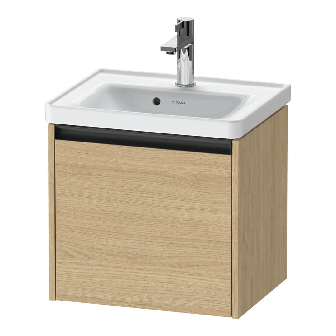 Duravit Ketho.2 – Έπιπλο Νιπτήρα – 484 mm, 1 συρτάρι, νιπτήρας κέντρο, 484 x 375 x 440 mm – Natural oak, Decor (K25080030300000)