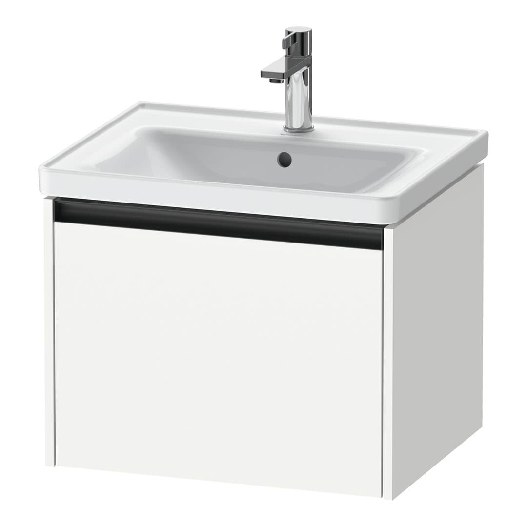 Duravit Ketho.2 – Έπιπλο Νιπτήρα – 584 mm, 1 συρτάρι, νιπτήρας κέντρο, 584 x 455 x 440 mm – White Matt, Decor (K25081018180000)