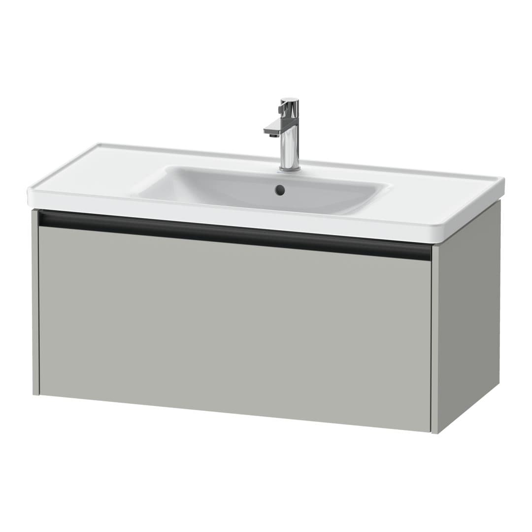 Duravit Ketho.2 – Έπιπλο Νιπτήρα – 984 mm, 1 συρτάρι, νιπτήρας κέντρο, 984 x 455 x 440 mm – Concrete grey Matt, Decor (K25084007070000)