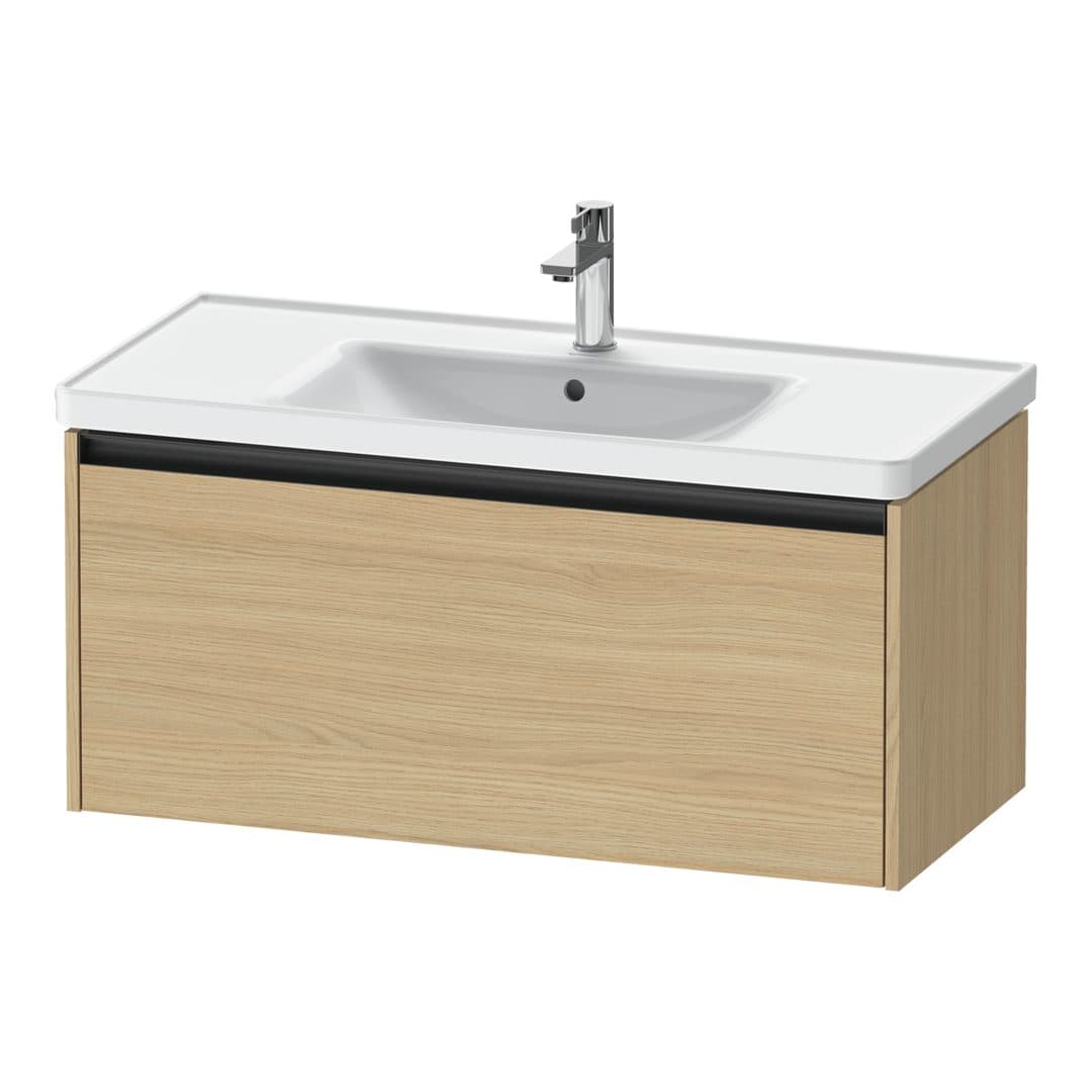 Duravit Ketho.2 – Έπιπλο Νιπτήρα – 984 mm, 1 συρτάρι, νιπτήρας κέντρο, 984 x 455 x 440 mm – Natural oak, Decor (K25084030300000)