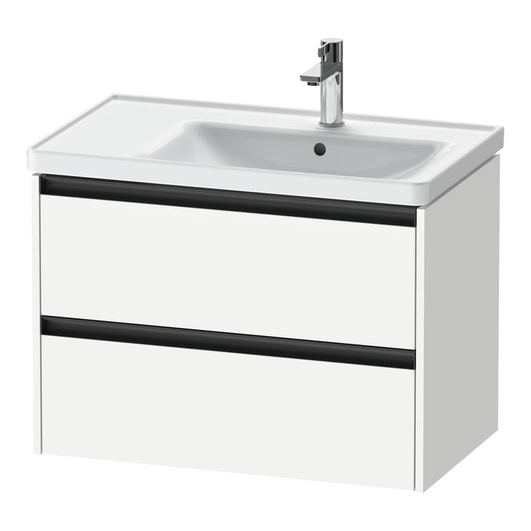Duravit Ketho.2 – Έπιπλο Νιπτήρα – 784 mm, 2 συρτάρια, νιπτήρας δεξιά – White Matt, Decor (K25286018180000)