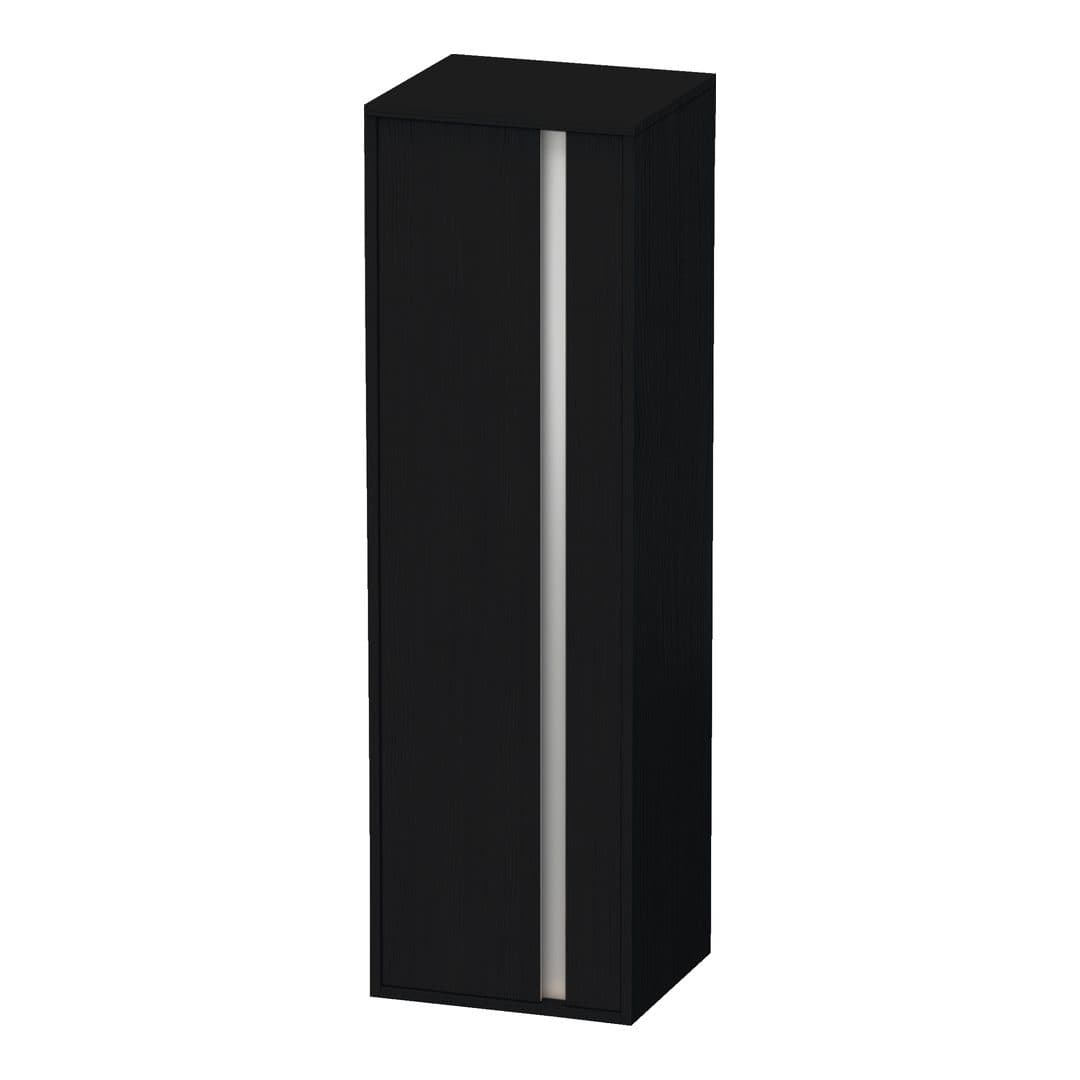 Duravit Ketho – Κολόνα Μπάνιου – 400 mm, μεσαία, 1 πόρτα, αριστερή – Black oak Matt, Decor (KT1257L1616)