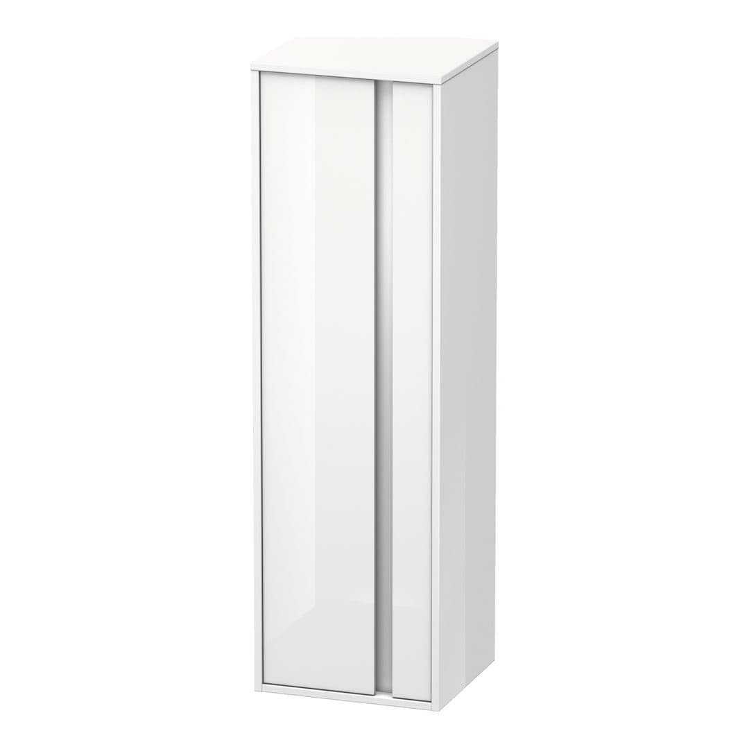 Duravit Ketho – Κολόνα Μπάνιου – 400 mm, μεσαία, 1 πόρτα, αριστερή – White High Gloss, Decor (KT1257L2222)