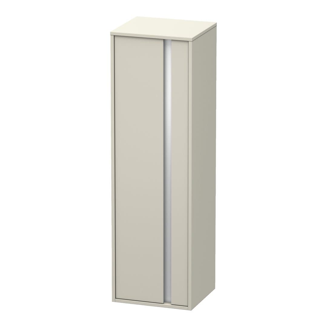 Duravit Ketho – Κολόνα Μπάνιου – 400 mm, μεσαία, 1 πόρτα, αριστερή – Taupe Matt, Decor (KT1257L9191)