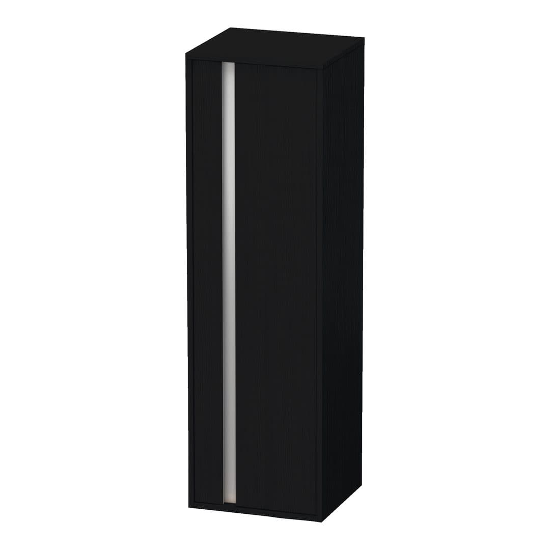 Duravit Ketho – Κολόνα Μπάνιου – 400 mm, μεσαία, 1 πόρτα, δεξιά – Black oak Matt, Decor (KT1257R1616)
