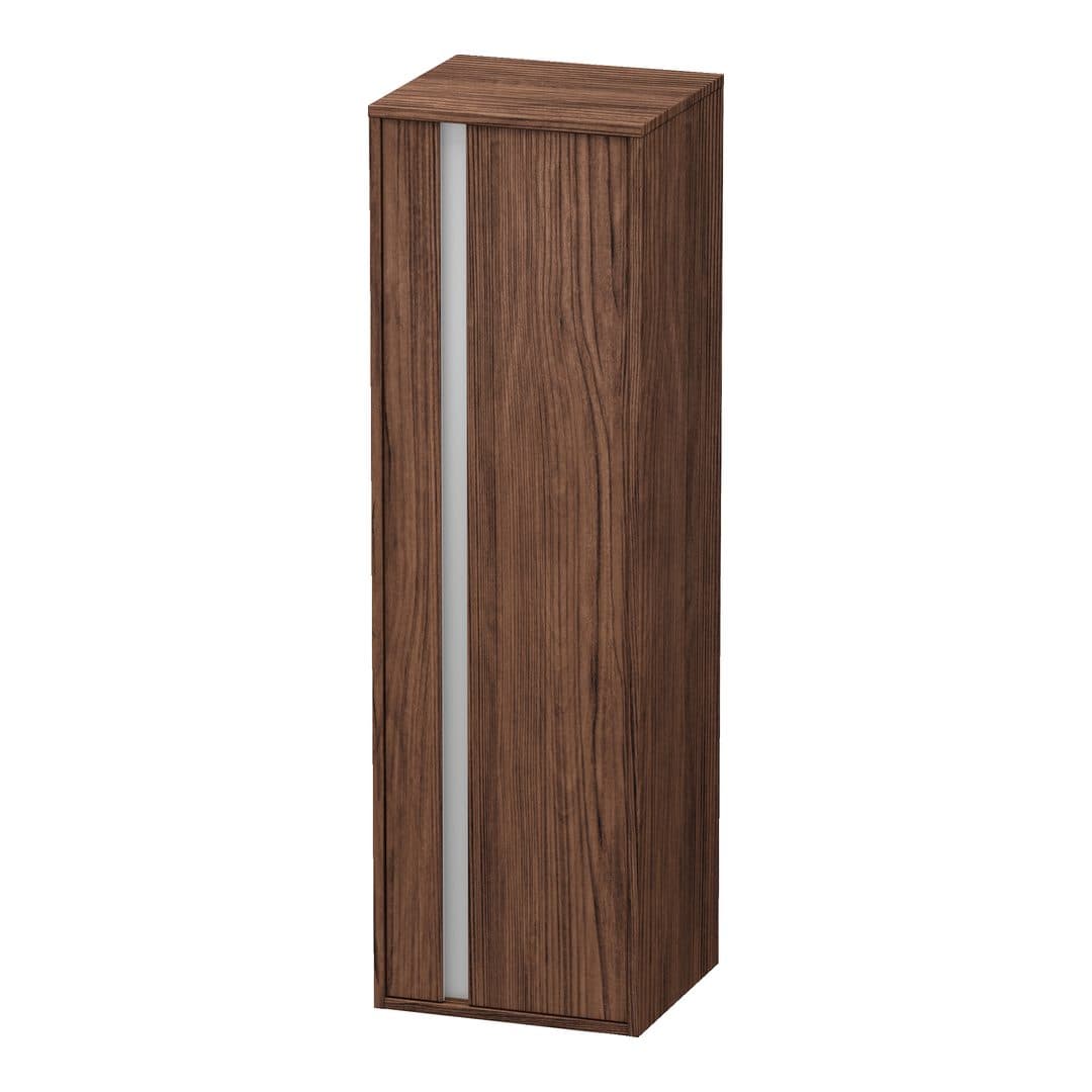 Duravit Ketho – Κολόνα Μπάνιου – 400 mm, μεσαία, 1 πόρτα, δεξιά – Walnut dark Matt, Decor (KT1257R2121)