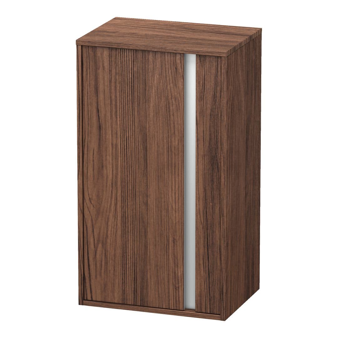Duravit Ketho – Κολόνα Μπάνιου – 500 mm, μεσαία, 1 πόρτα, αριστερή, 500 x 360 x 880 mm, Total number of shelves: 2 – Walnut dark Matt, Decor (KT1266L2121)