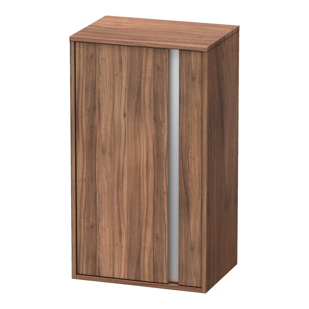 Duravit Ketho – Κολόνα Μπάνιου – 500 mm, μεσαία, 1 πόρτα, αριστερή, 500 x 360 x 880 mm, Total number of shelves: 2 – Walnut Matt, Decor (KT1266L7979)