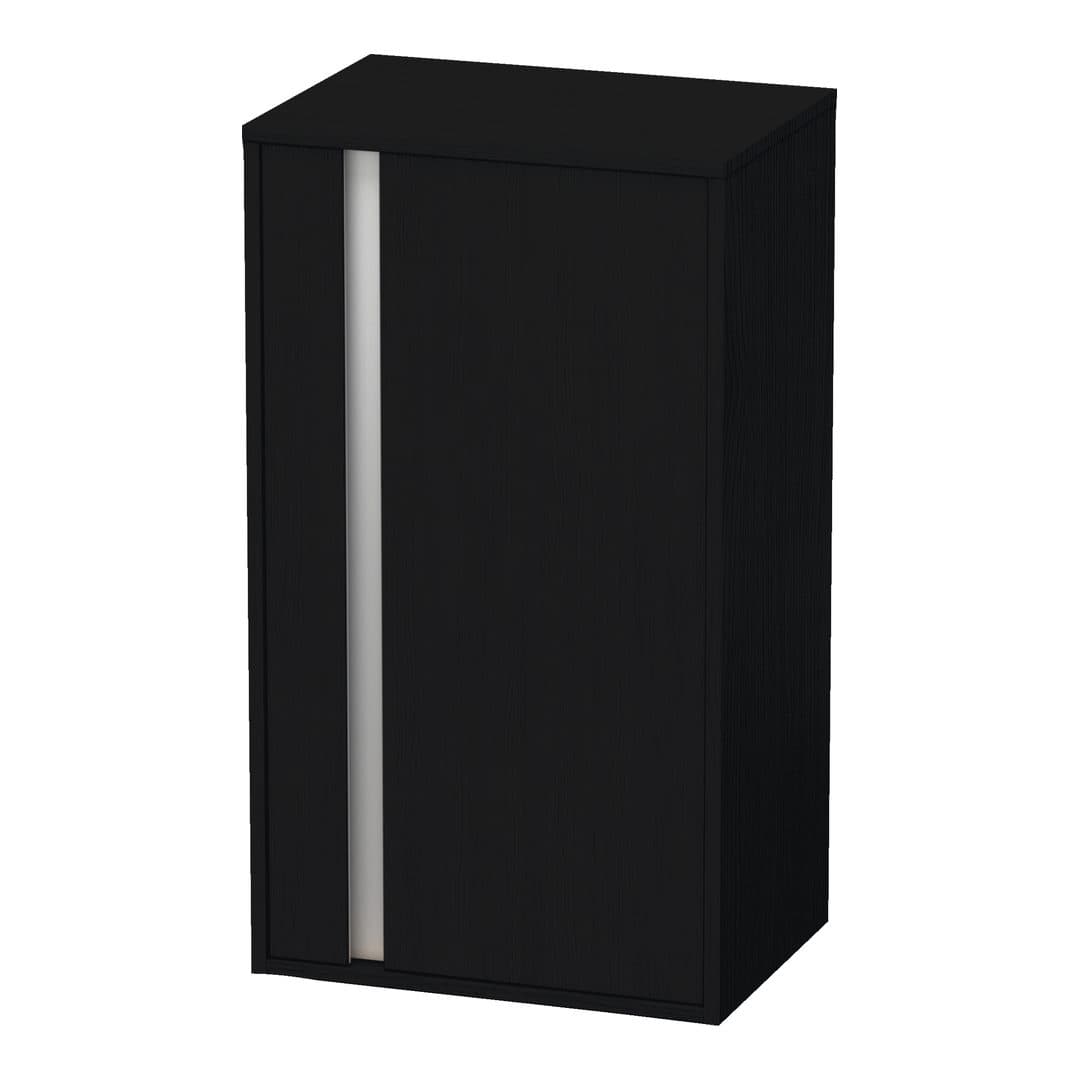 Duravit Ketho – Κολόνα Μπάνιου – 500 mm, μεσαία, 1 πόρτα, δεξιά, 500 x 360 x 880 mm, Total number of shelves: 2 – Black oak Matt, Decor (KT1266R1616)