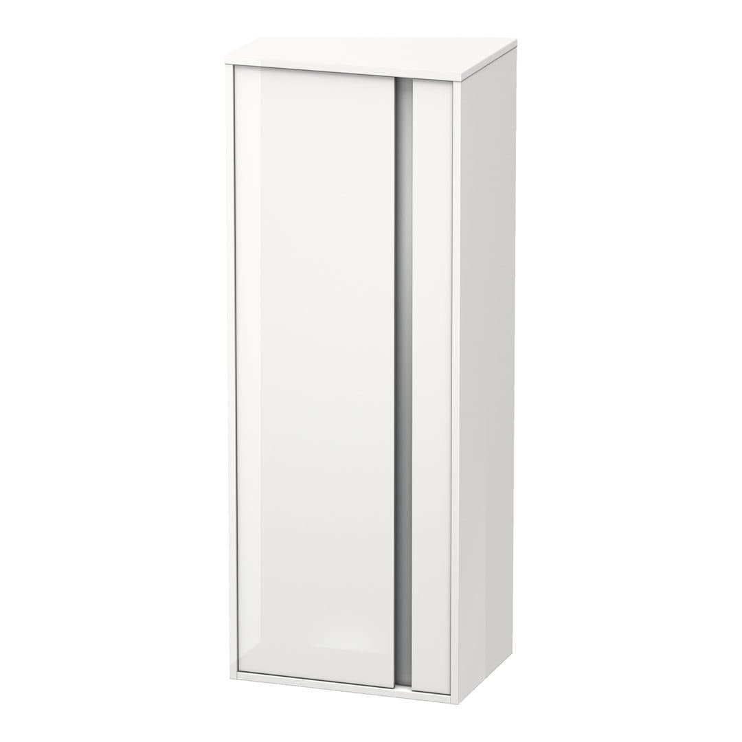 Duravit Ketho – Κολόνα Μπάνιου – 500 mm, μεσαία, 1 πόρτα, αριστερή, 500 x 360 x 1320 mm, Total number of shelves: 3 – White High Gloss, Decor (KT1267L2222)
