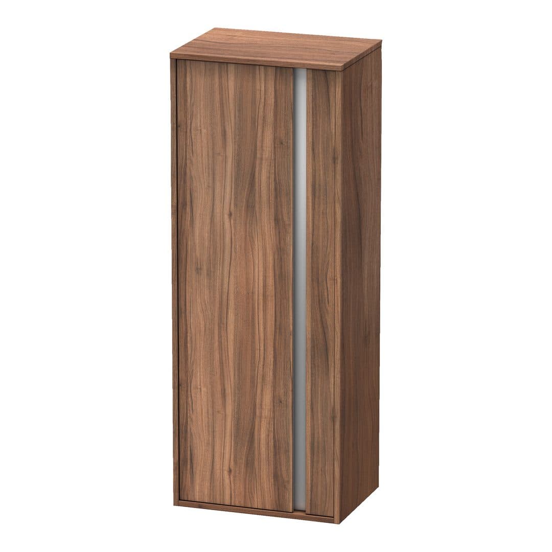 Duravit Ketho – Κολόνα Μπάνιου – 500 mm, μεσαία, 1 πόρτα, αριστερή, 500 x 360 x 1320 mm, Total number of shelves: 3 – Walnut Matt, Decor (KT1267L7979)