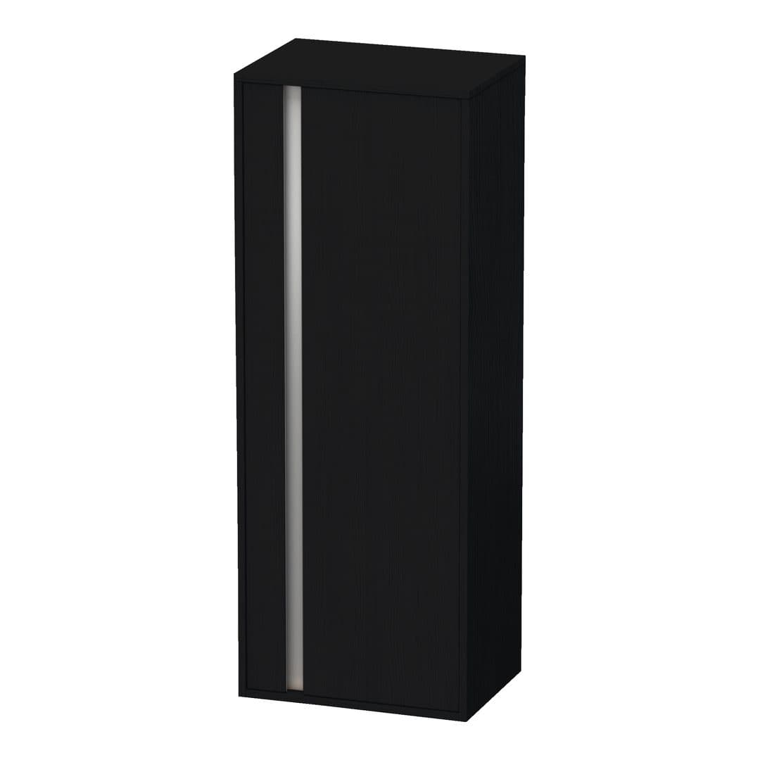 Duravit Ketho – Κολόνα Μπάνιου – 500 mm, μεσαία, 1 πόρτα, δεξιά, 500 x 360 x 1320 mm, Total number of shelves: 3 – Black oak Matt, Decor (KT1267R1616)