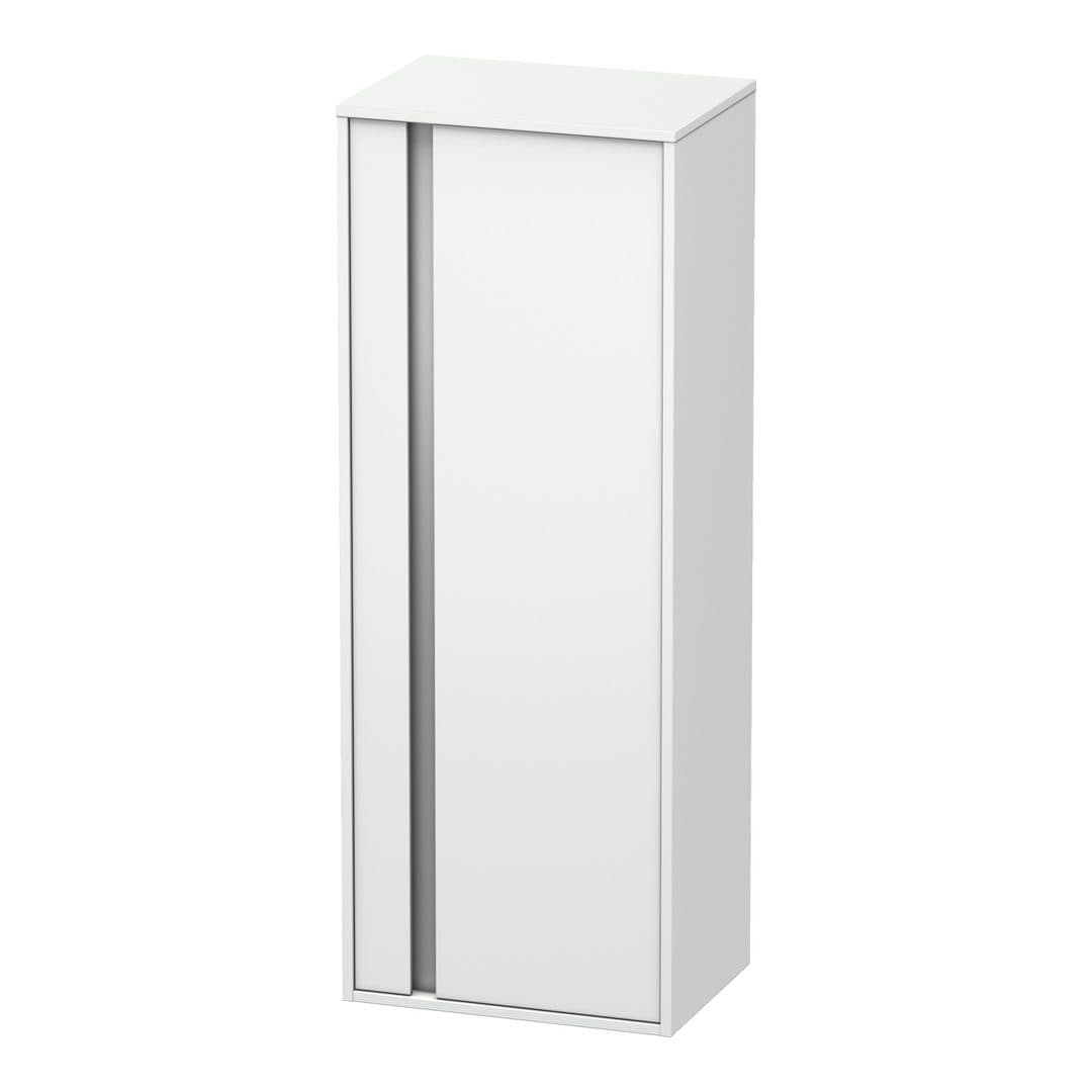 Duravit Ketho – Κολόνα Μπάνιου – 500 mm, μεσαία, 1 πόρτα, δεξιά, 500 x 360 x 1320 mm, Total number of shelves: 3 – White Matt, Decor (KT1267R1818)